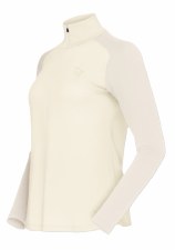 2027 Norrona Femund Women's pureUll Zip Neck Whisper White Small