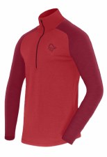 2027 Norrona Femund Men's pureUll Zip Neck Cowhide/Port Medium