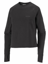 2027 Salomon Women's Essential Lightwarm Crew Deep Black Small