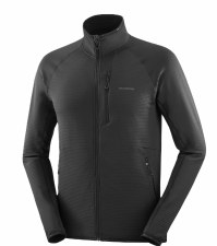 2027 Salomon Men's Essential Lightwarm Full Zip Deep Black Medium