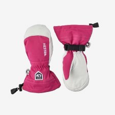 2026 Hestra Army Leather Heli Ski Jr. Mitt Fuschia 5