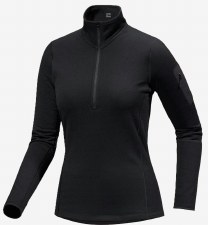 2026 Arcteryx Women's Kyanite Baselayer Zip Neck Black Medium