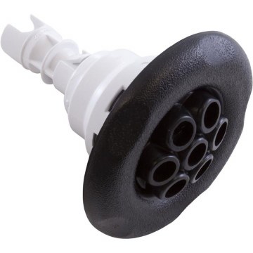 WATERWAY SPA JET, LARGE FACE, TEXTURED, BLACK  212-8151