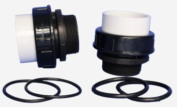 WATERWAY SELF ALIGNING NUT ASSEMBLY 2"MBT X 2" MPT 411-1431-2B