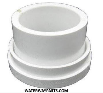 WATERWAY 2" FLANGE X 1.5" SLIP WHITE