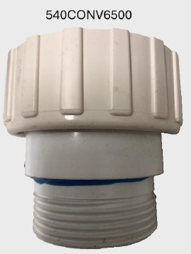 WATERWAY CONVERSION FITTING WILL  CONVERT A  CENTER DISCHARGE TRAP TO FIT A HI FLO SIDE DISCHARGE PUMP