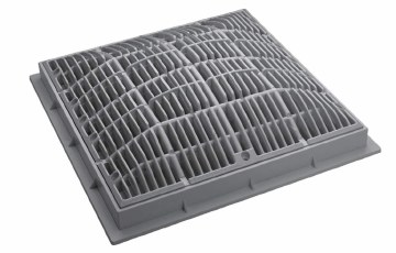 WATERWAY 12"X12" GRATE AND FRAME 640-4727V
