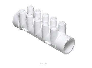 WATERWAY 10 BARBED MANIFOLD  672-4680