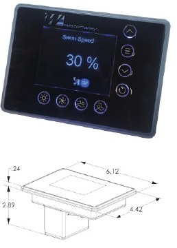 WATERWAY NEO 3200 SPA CONTROL PANEL WITH OVERLAY 777-WW01394