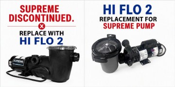 WATERWAY SUPREME PUMP 1.5 HP, 2 SPEED REPLACED WITH HIFLO 2 MODEL PSP2150-6R/ PH2150-6R