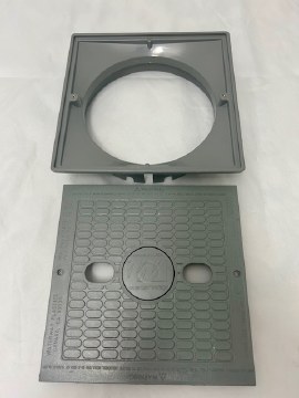 WATERWAY RENEGADE SQUARE LID AND MOUNTING RING  540-6487WW