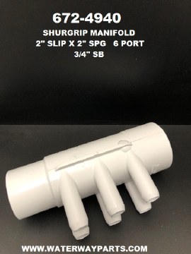 WATERWAY SPA MANIFOLD,2&quot;S X 2&quot; SPG (6)