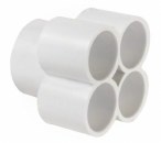 WATERWAY MANIFOLD 1.5"S X (4) 1" S PORT