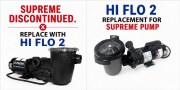 WATERWAY SUPREME PUMP 1.5 HP, 2 SPEED REPLACED WITH HIFLO 2 MODEL PSP2150-6R/ PH2150-6R
