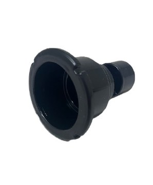 WATERWAY WALL FITTING POLY STORM BLACK  215-1391