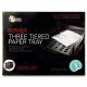 3 Tier Letter Tray Black