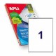 Apli Laser Label 1up Box 100