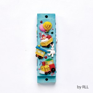 Polyresin Mezuzah Toys and Balloons Design 7.5cm