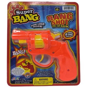 Super Bang Bang Shot Ring Cap Blaster Toy Gun Assorted Colors Single Piece