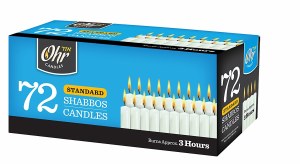 Standard Shabbos Candles 3 Hour - 72 Pack