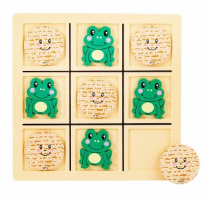 Tic Tac Toad Passover Wood Game