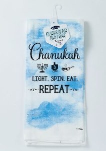 Chanukah Splash Tea Towel