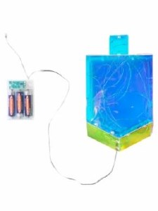 Chanukah Light Up Dreidel Decoration Battery Operated