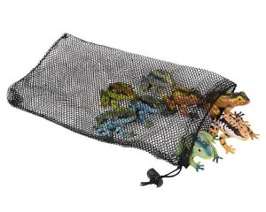 Toy Frog Assortment in Mesh Bag 8 Piece