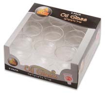 Round Oil Glass Size 4.5 9 Count