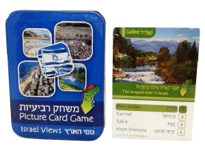 Card Game Pictures of Israel Views Comes in Tin Box