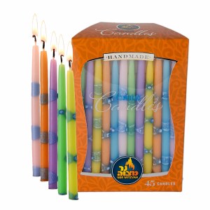 Decorated Chanukah Candles