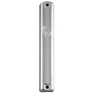 Mezuzah Silver Plastic Medium 15cm