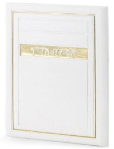 Faux Leather Tefillas Haderech Booklet Frame Design White [Hardcover]