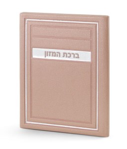 Faux Leather Birchas Hamazon Booklet Hebrew Frame Design Ashkenaz Ksaf Saf 5.5" [Hardcover]