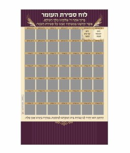 Sefiras HaOmer Calendar Scratch Off Magnet