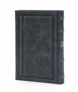Leather Tehillim Eis Ratzon Chein Style Blue 5" x 7"