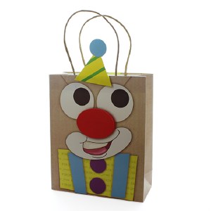 Purim Gift Bag with 3D Clown Design