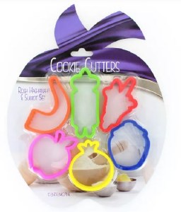 Plastic Cookie Cutters Tishrei Theme 6 Pieces