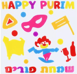 Purim Window Gel Assorted Designs