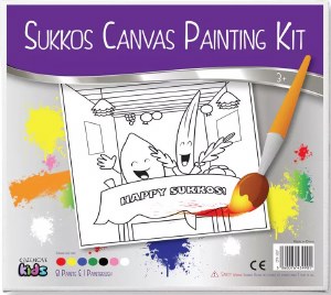 Canvas Painting Kit Succos Theme Lulav Esrog