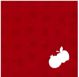Jewish New Year Napkins Apple Pomegranate Diecut Red 20 Count