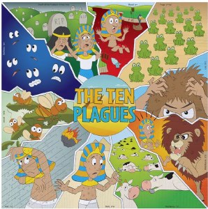 Passover Napkins Ten Plagues Design 20 Count