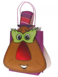 Luxury 3D Purim Paper Bag Hamentash Design 14"