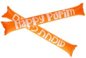 Purim Thunder Clapper Sticks Assorted Colors Single Set