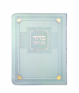 Eis Ratzon Siddur with Tehillim Faux Leather Corner Design Medium Size Mint Ashkenaz