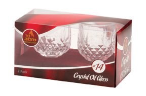 Crystal Oil Glass #14 - 2 Pack