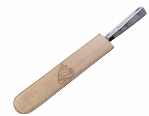 Faux Leather Knife Blade Cover Regal Design Gold