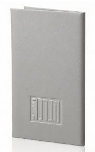 Faux Leather Havdalah Booklet Hebrew Silver 5" x 8" [Hardcover]