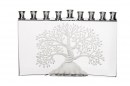 Crystal Candle Menorah Etz Chaim Design