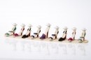 Polyresin Candle Menorah High Heel Shoes Red Soles Design